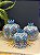 Romã Decorativa - Cerâmica - Pintado à mão - Turquia - Azul - 11CM - Imagem 3