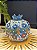 Romã Decorativa - Cerâmica - Pintado à mão - Turquia - Azul - 11CM - Imagem 1