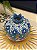 Romã Decorativa - Cerâmica - Pintado à mão - Turquia - Azul - 11CM - Imagem 2