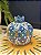 Romã Decorativa - Cerâmica - Pintado à mão - Turquia - Azul - 9,5CM - Imagem 1
