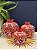 Romã Decorativa - Cerâmica - Pintado à mão - Turquia - Vermelho - 11CM - Imagem 3