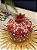 Romã Decorativa - Cerâmica - Pintado à mão - Turquia - Vermelho - 9,5CM - Imagem 2
