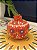 Romã Decorativa - Cerâmica - Pintado à mão - Turquia - Laranja- 7,5CM - Imagem 1