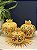 Romã Decorativa - Cerâmica - Pintado à mão - Turquia - Amarelo - 11CM - Imagem 3