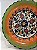 Prato de Parede Pequeno - Turquia - Decorativo - Cerâmica - Alto Relevo - Verde, Laranja e Colorido - Imagem 2