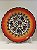 Prato de Parede Pequeno - Turquia - Decorativo - Cerâmica - Alto Relevo - Laranja e Colorido - Imagem 1