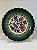 Prato de Parede Pequeno - Turquia - Decorativo - Cerâmica - Alto Relevo - Verde e Colorido - Imagem 1
