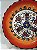 Prato de Parede Pequeno - Turquia - Decorativo - Cerâmica - Alto Relevo - Laranja e Colorido - Imagem 2