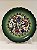 Prato de Parede Pequeno - Turquia - Decorativo - Cerâmica - Alto Relevo - Verde e Colorido - Imagem 1
