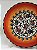 Prato de Parede Pequeno - Turquia - Decorativo - Cerâmica - Alto Relevo - Laranja e Colorido - Imagem 2