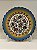 Prato de Parede Pequeno - Turquia - Decorativo - Cerâmica - Alto Relevo - Azul, Amarelo e Colorido - Imagem 1