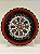 Prato de Parede Pequeno - Turquia - Decorativo - Cerâmica - Alto Relevo - Vermelho, Preto e Colorido - Imagem 1