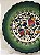 Prato de Parede Pequeno - Turquia - Decorativo - Cerâmica - Alto Relevo - Verde e Colorido - Imagem 2