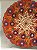 Prato de Parede Pequeno - Turquia - Decorativo - Cerâmica - Alto Relevo - Laranja e Colorido - Imagem 2