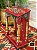 Escultura Altar Indiano - Decorativo - Pintado à mão - Vermelho e Colorido - Imagem 3