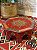 Mesa Madeira - Pintado à Mão - Vermelho e Colorido - 40CM - Imagem 1