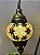 Luminária Turca Pendente - Médio - Mosaico - Amarelo e Marrom - Imagem 3