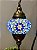 Luminária Turca Pendente - Médio - Mosaico - Azul - Imagem 2