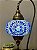 Luminária Turca Pendente - Grande - Mosaico - Azul - Imagem 2