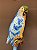 Escultura de Parede - Arara - Decorativa - Resina - Azul, Verde e Amarelo - 29CM - Imagem 2