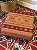 Banqueta Jacquard Turquia - Vermelho e Terracota - Imagem 2