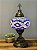 Luminária Turca Reto - Grande - Mosaico - Azul e Rosa - Imagem 1