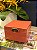 Caixa Decorativa - Vidro - Porta Joias - Salmão - 13X13CM - Imagem 1