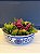 Cachepot em Cerâmica - Azul e Branco - 20CM - Imagem 1