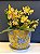 Cachepot em Cerâmica - Amarelo e Azul - 25CM - Imagem 1
