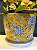 Cachepot em Cerâmica - Amarelo e Azul - 25CM - Imagem 2