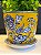 Cachepot em Cerâmica - Amarelo e Azul - 12,5CM - Imagem 2