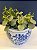 Cachepot em Cerâmica - Azul e Branco - 20CM - Imagem 2