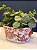Cachepot em Cerâmica - Vermelho e Branco - Imagem 2