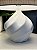 Abajur - Cerâmica - Espiral - Branco com Cúpula - Imagem 2