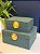 Caixa Decorativa - Tecido - 8X18 - Verde e Dourado - Imagem 4