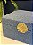 Caixa Decorativa - Tecido - 11X23- Azul e Dourado - Imagem 3