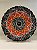 Prato de Parede Grande - Turquia - Decorativo - Cerâmica - Preto, Laranja e Colorido - Imagem 1