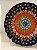 Prato de Parede Medio - Turquia - Decorativo - Cerâmica - Alto Relevo - Azul, Laranja e Colorido - Imagem 2