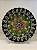 Prato de Parede Medio - Turquia - Decorativo - Cerâmica - Alto Relevo - Preto, Verde e Colorido - Imagem 1