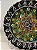 Prato de Parede Medio - Turquia - Decorativo - Cerâmica - Alto Relevo - Preto, Verde e Colorido - Imagem 2