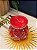 Porta Vela - Cerâmica - Vermelho - 10CM - Imagem 2