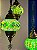 Luminária de Teto - Turca - 3 Globos -Verde - Imagem 4