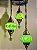 Luminária de Teto - Turca - 3 Globos -Verde - Imagem 3