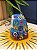 Coruja Decorativa - Cêramica - Pintado à mão - 9cm - Azul - Imagem 2
