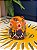 Coruja Decorativa - Cêramica - Pintado à mão - 6cm - Laranja e Marrom - Imagem 2