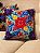 Capa de Almofada Bordada 45x45 Azul Turquesa - Imagem 1