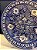 Prato Marroquino - Centro de Mesa 40CM - Cerâmica - Azul - Imagem 3