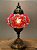 Luminária Turca Mosaico G Vermelho Estrela - Imagem 1