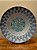 Centro de Mesa em Vitral - Azul - Turquesa - Prata - Grande - Imagem 1