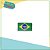 Patch bandeira do Brasil - Termocolante (100 peças) - Imagem 1